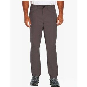 Orvis Pants Size 36x32 Gray Nylon Stretch Performance 5-Pocket Trek Hiking EUC